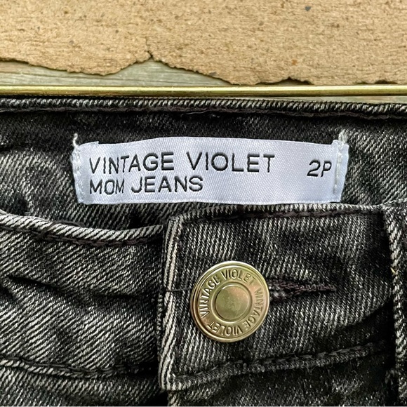 Vintage Violet Distressed Mom Jeans - Picture 5 of 6